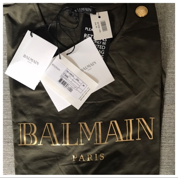 Balmain Logo Button Tank Shirt - Picture 3 of 8